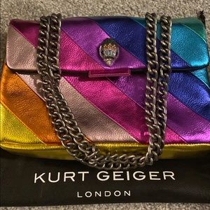 NWOT Kurt Geiger London Kensington Rainbow Bag